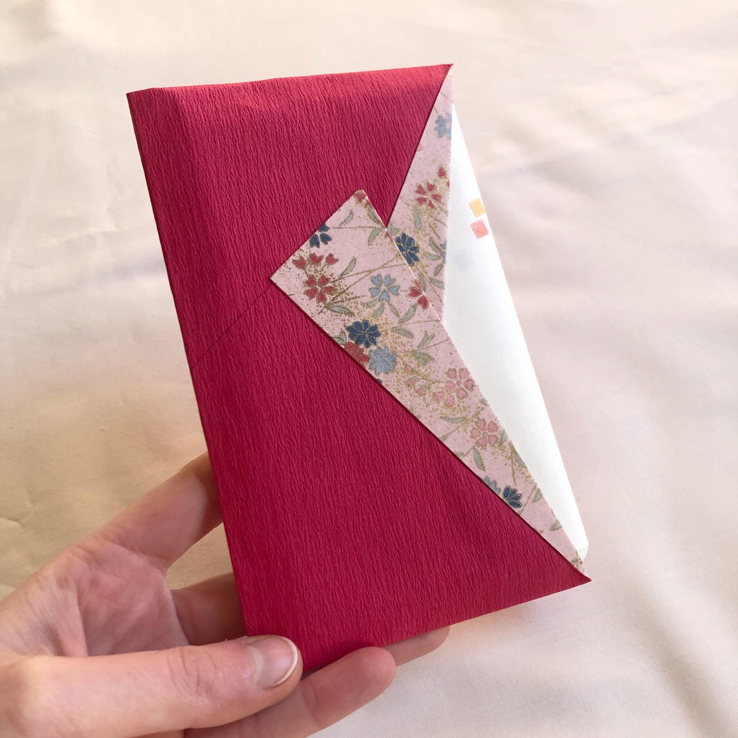 Japanese kaishi paper in a paper envelope - different colors available