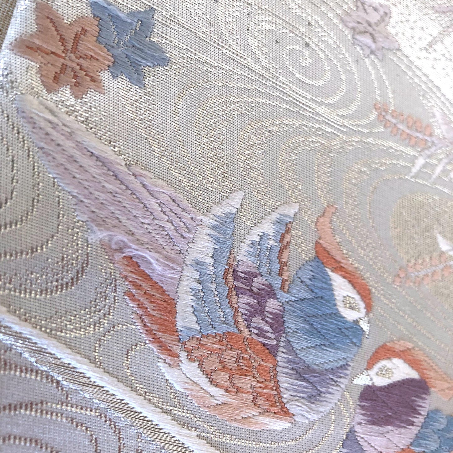 Vintage obi wall hangings - square