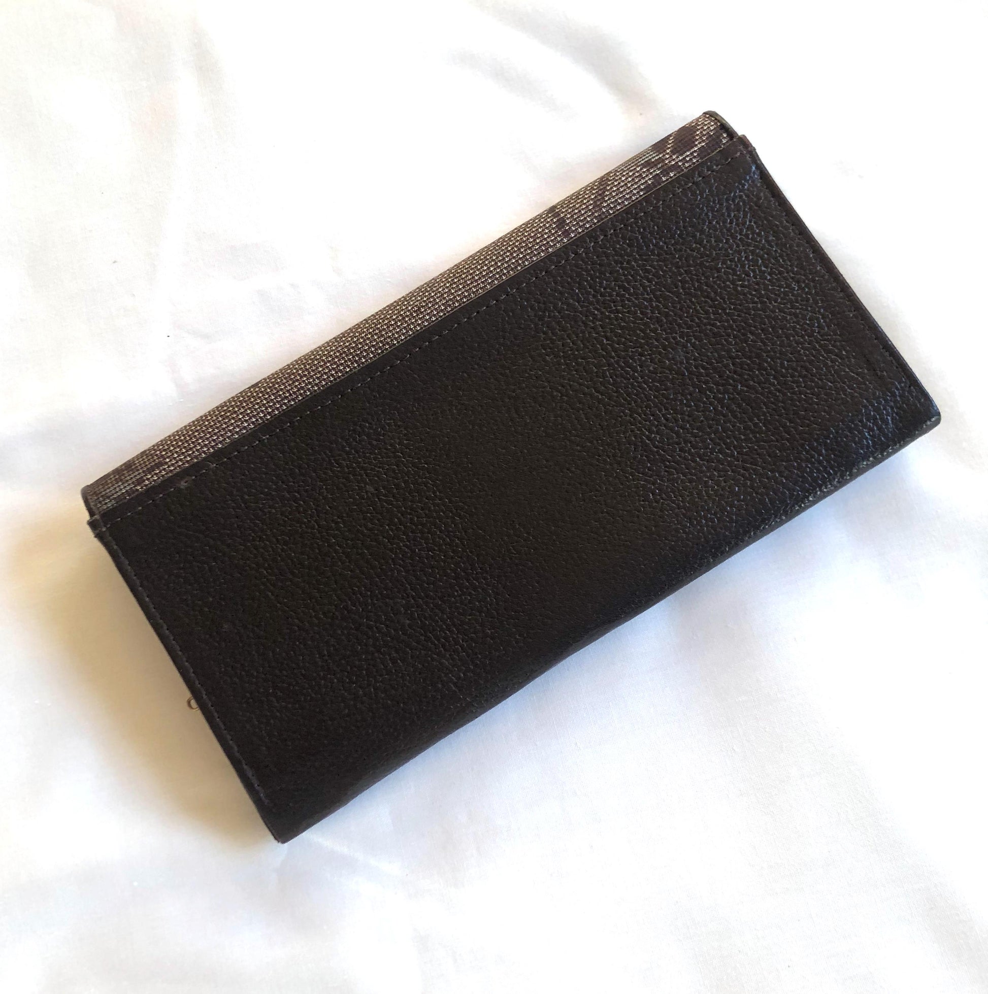 Elegant Japanese wallet - silk taffeta Ooshima tsumugi