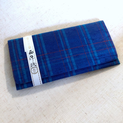 Vintage Japanese slim wallet - striped (different colors available)