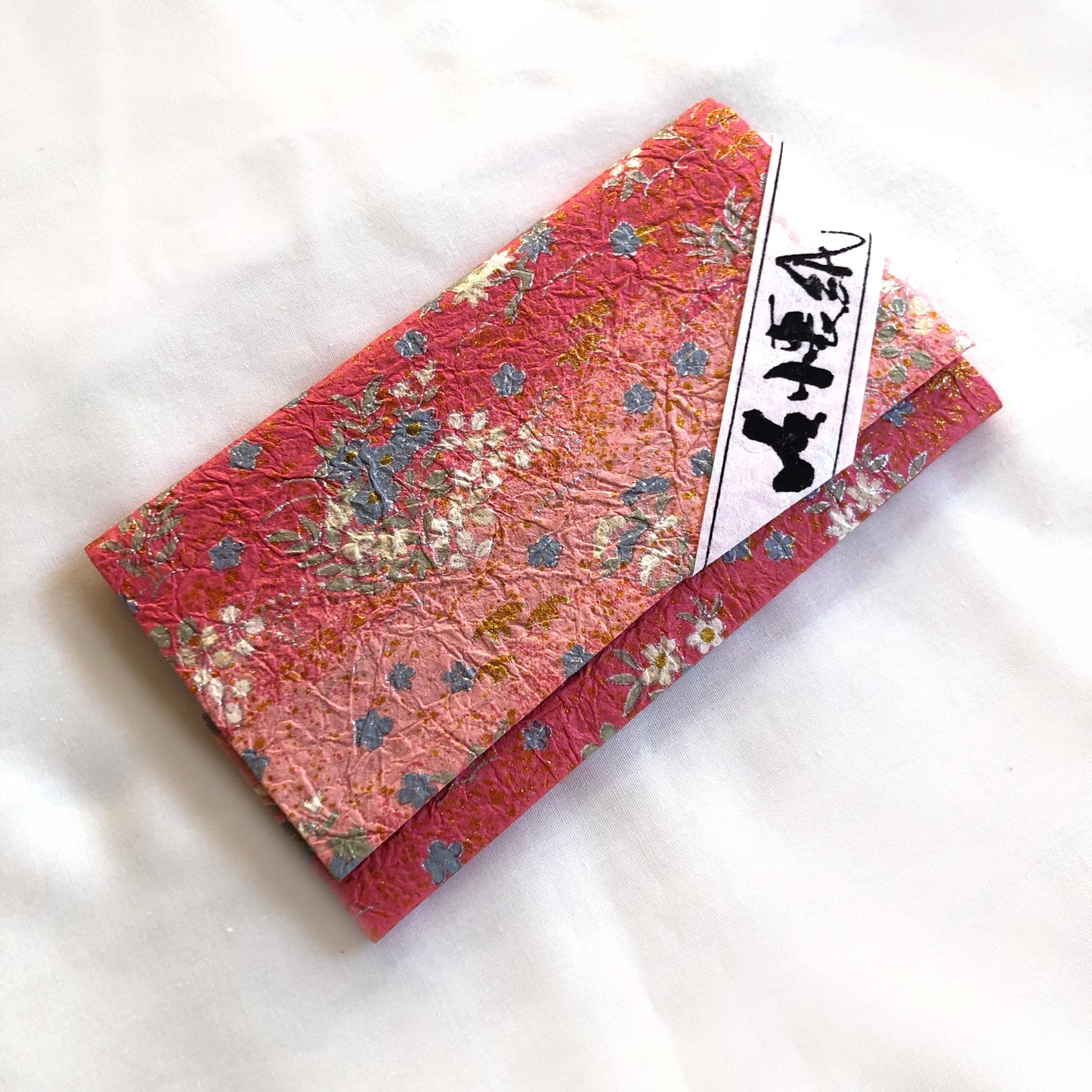 Japanese kaishi paper in a paper envelope - different colors available