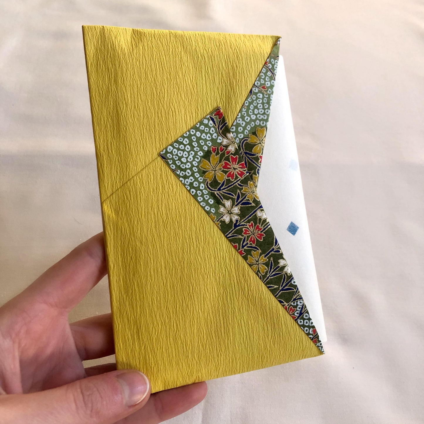 Japanese kaishi paper in a paper envelope - different colors available