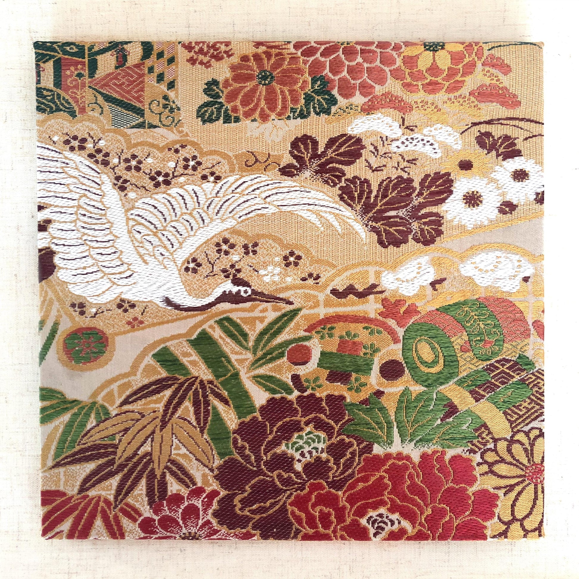 Vintage obi wall hangings - square