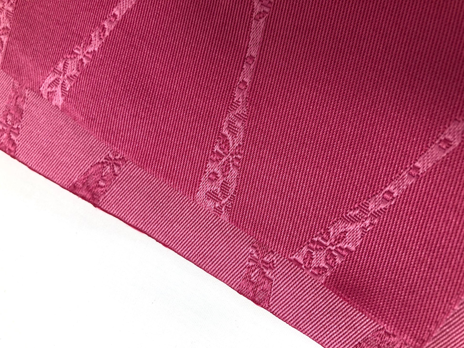 Cute Japanese hanhaba obi - two shades of pink with delicate sakura pattern