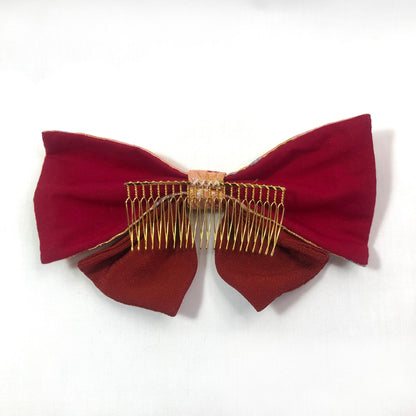 Elegant kanzashi set - Japanese hair accessory and a foldable fan