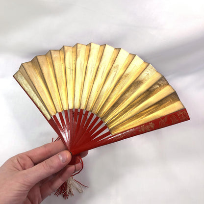 Elegant kanzashi set - Japanese hair accessory and a foldable fan