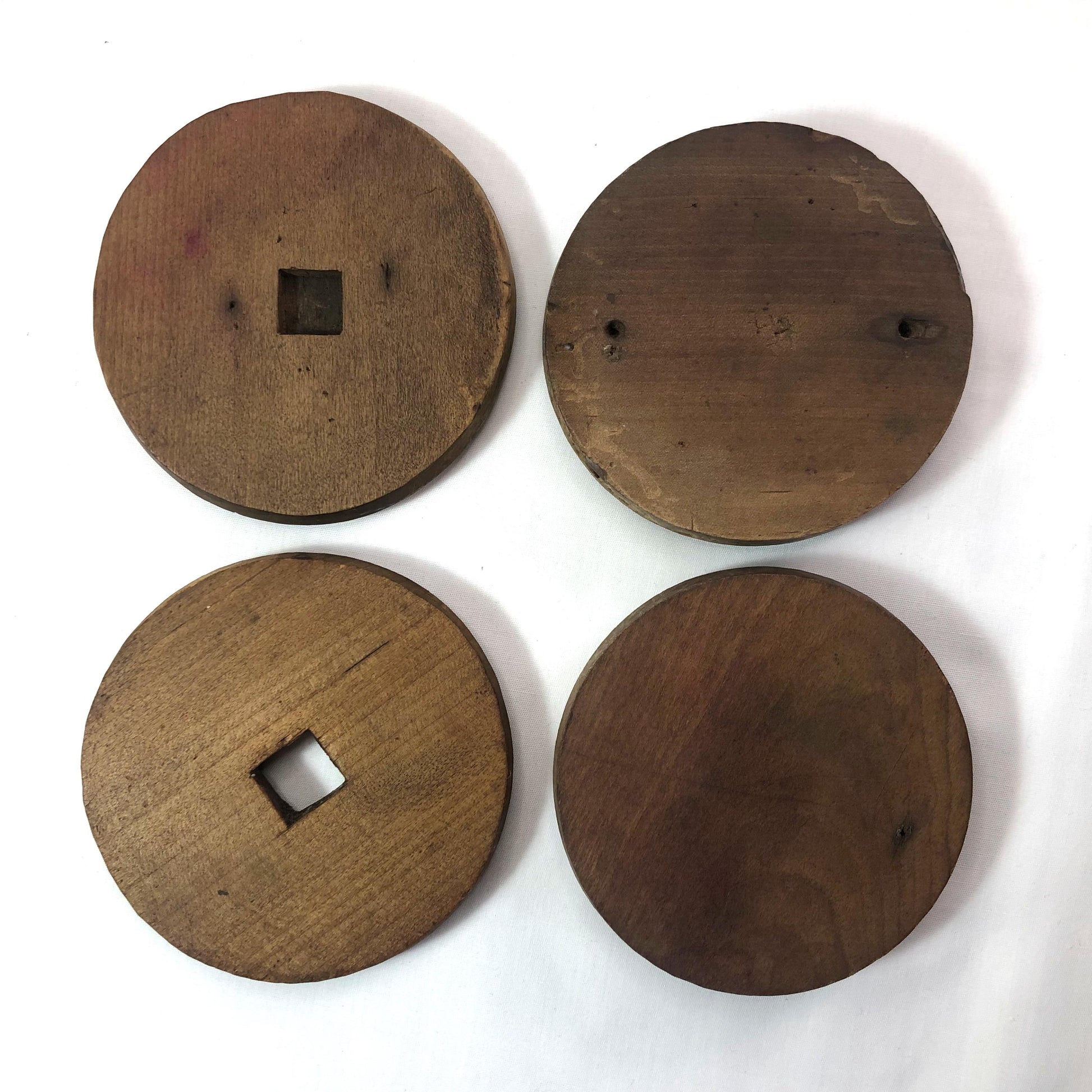 Vintage Japanese wagashi press mold - family crest (set of 4)