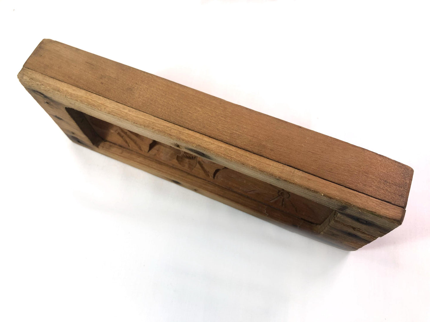 Vintage Japanese wagashi press mold - lotus flower