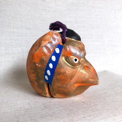 Big clay bell - Japanese moutain spirit karasu tengu