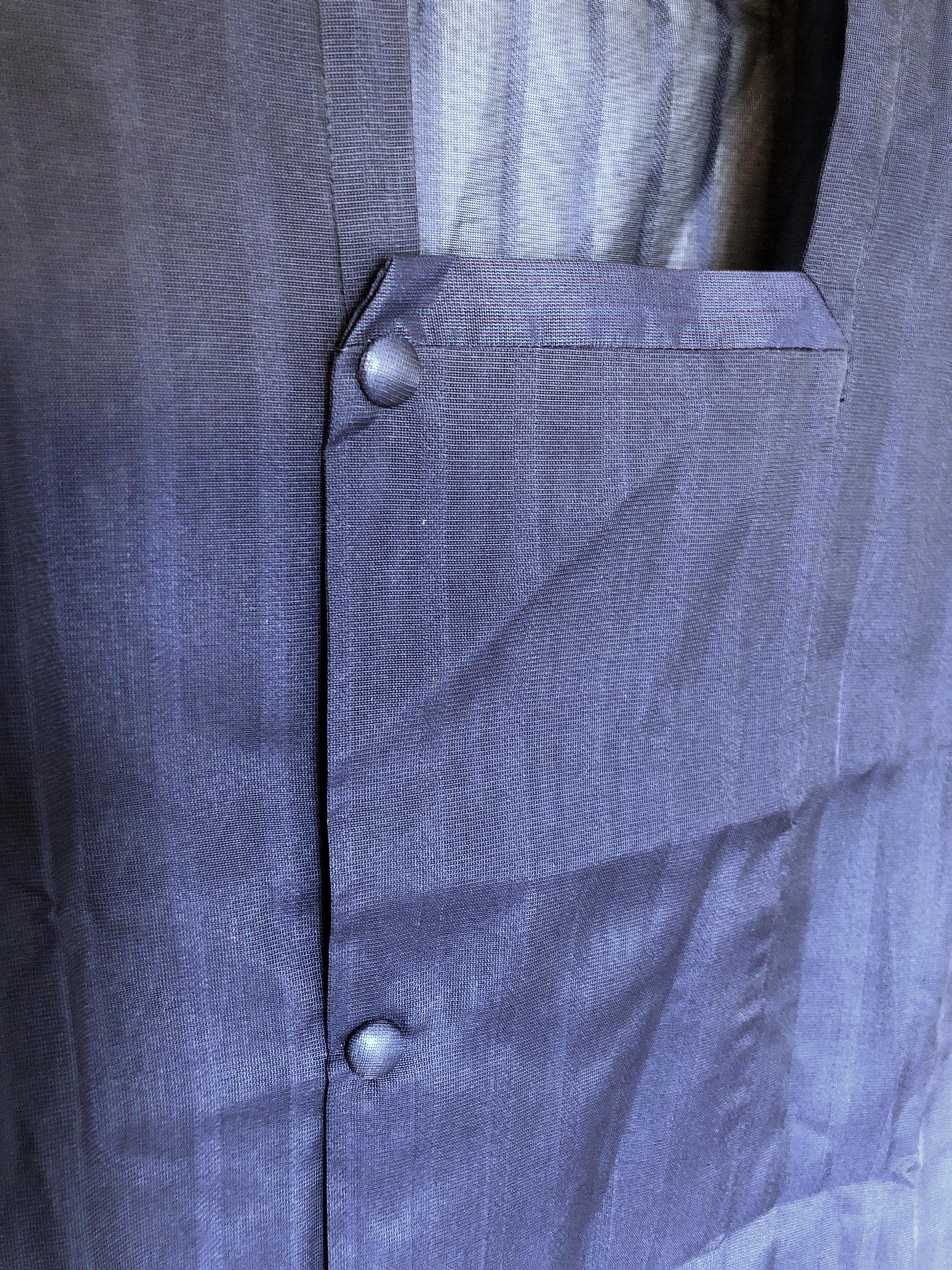 Vintage Japanese kimono coat michiyuki - see through dark blue