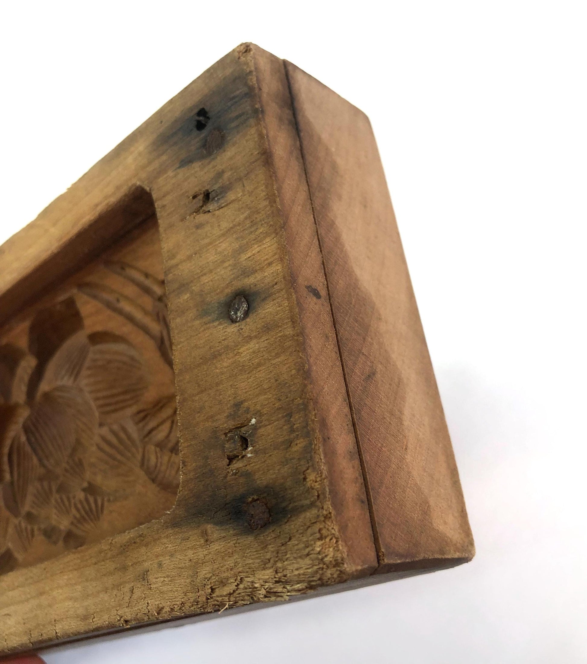 Vintage Japanese wagashi press mold - lotus flower