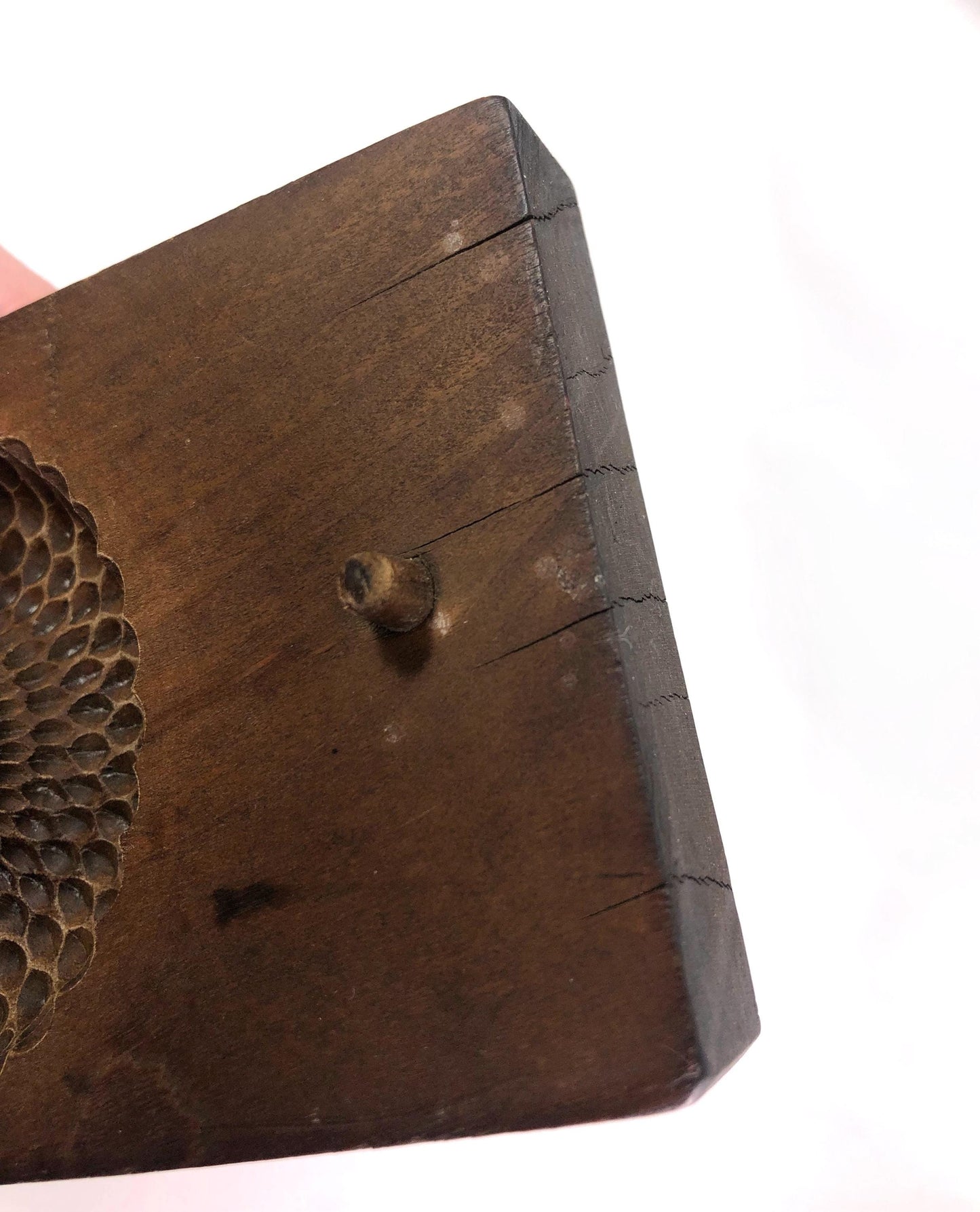 Vintage Japanese wagashi press mold - dahlia flower