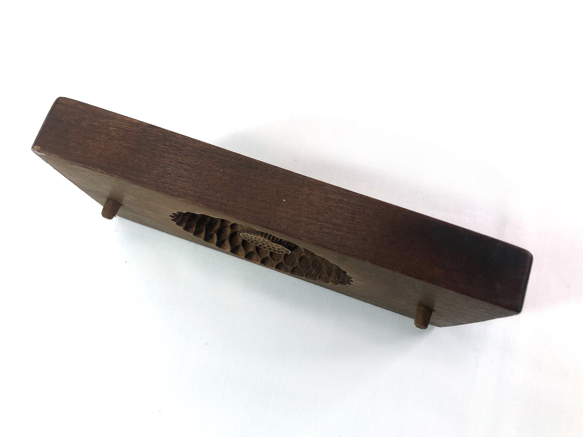 Vintage Japanese wagashi press mold - dahlia flower