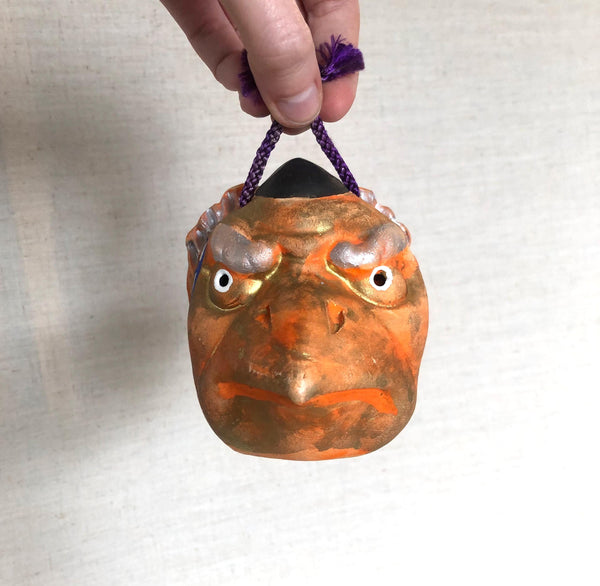 Big clay bell - Japanese moutain spirit karasu tengu