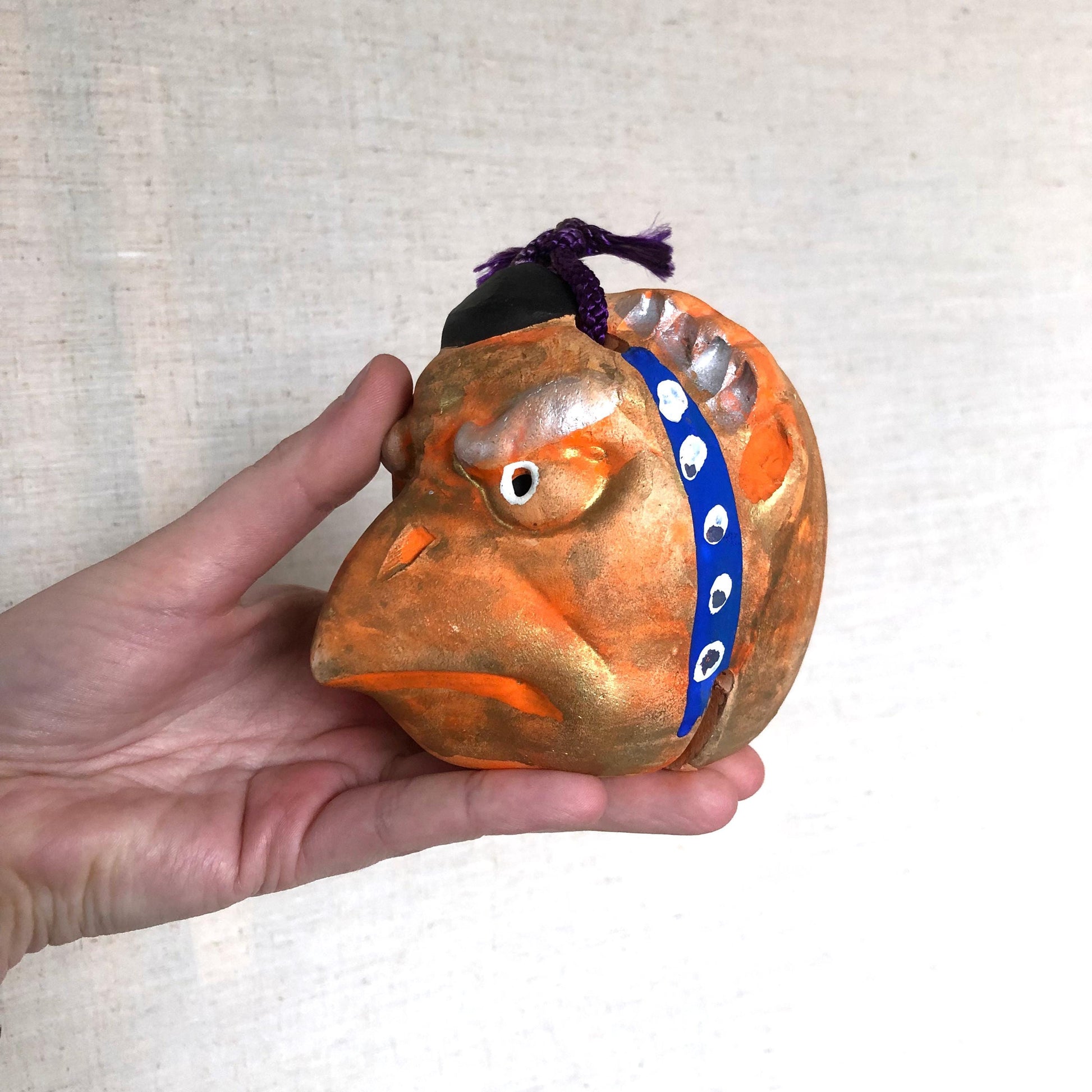 Big clay bell - Japanese moutain spirit karasu tengu