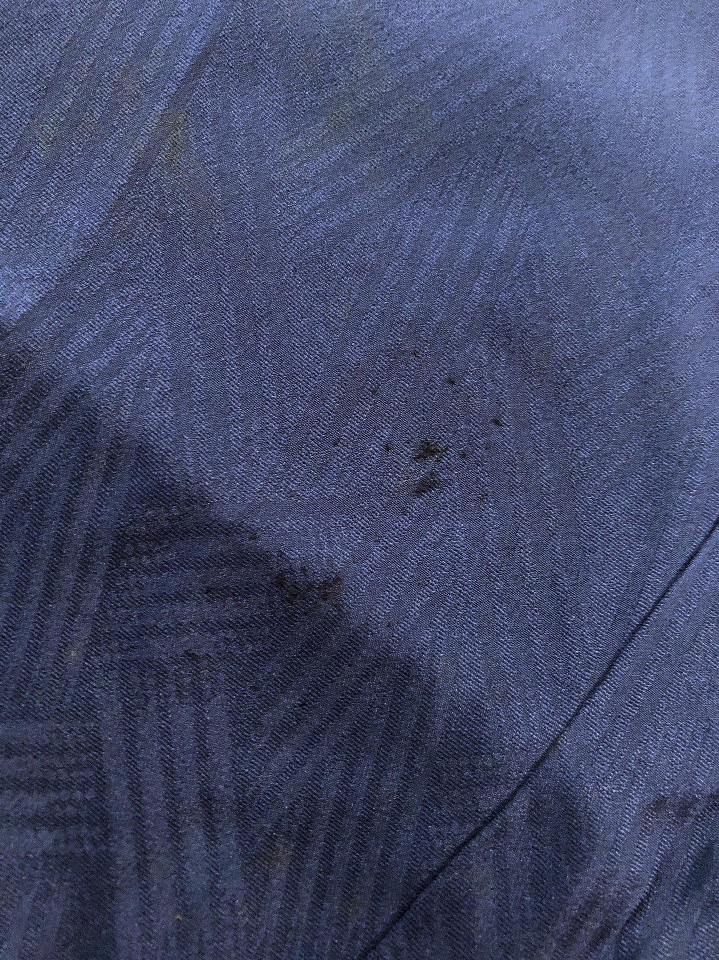 Simple vintage kimono - dark blue with a single family crest (B grade)