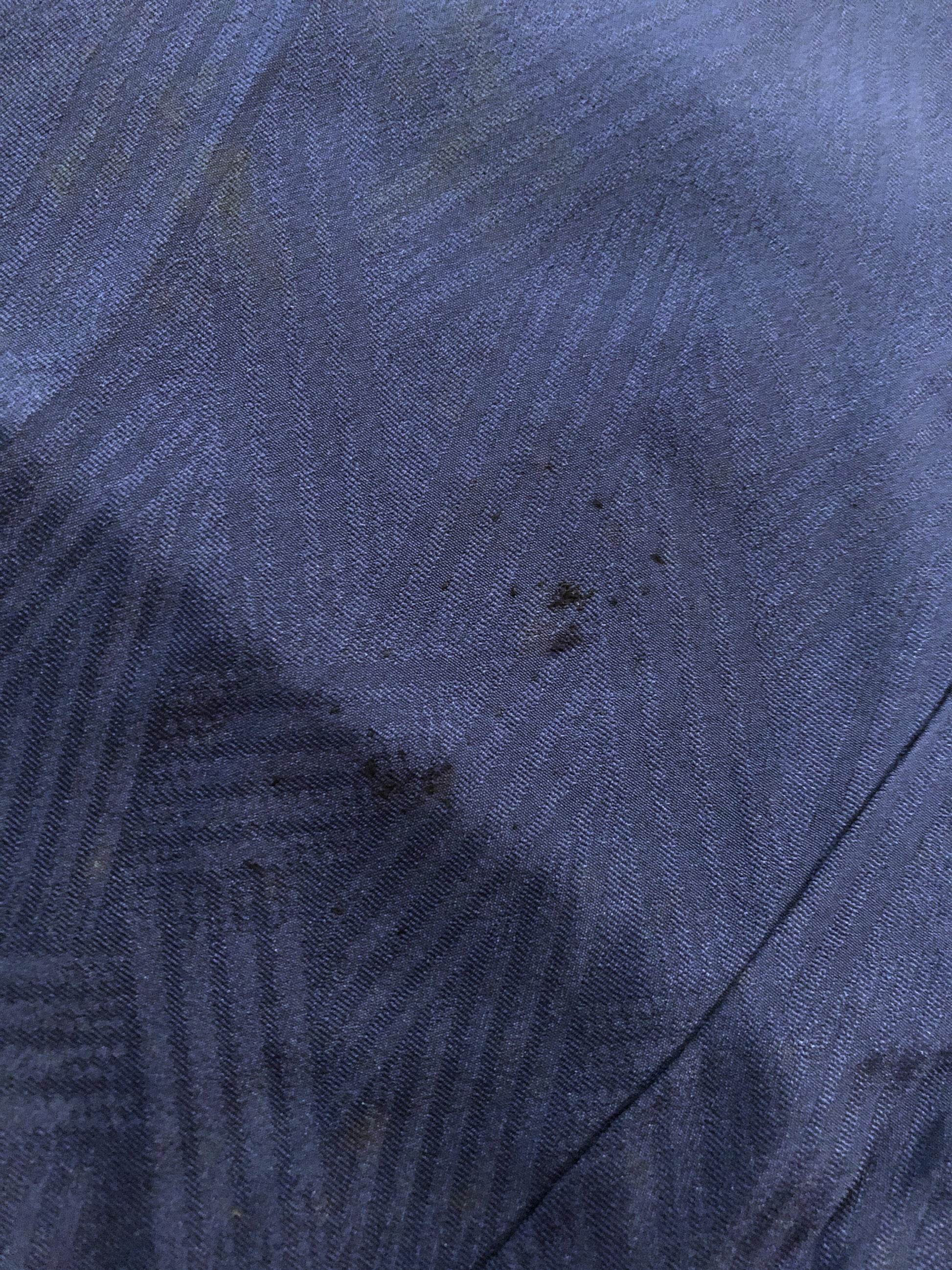 Simple vintage kimono - dark blue with a single family crest (B grade)