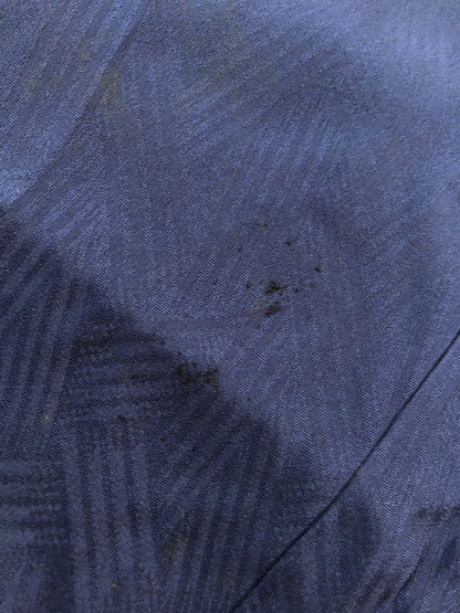 Simple vintage kimono - dark blue with a single family crest (B grade)