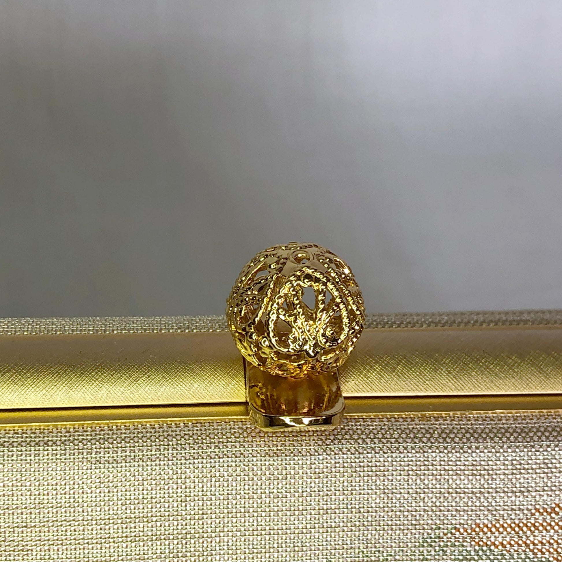 Vintage kimono handbag - gold, green, and orange with peony flowers