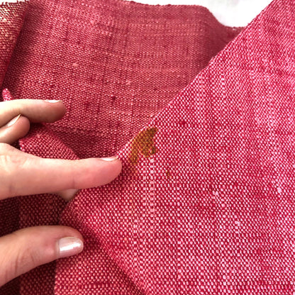 Refined Nagoya obi - textured pink and cream peonies