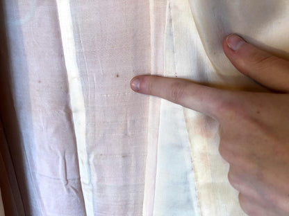 Long sleeve kimono furisode - vivid orange with colorful flower baskets