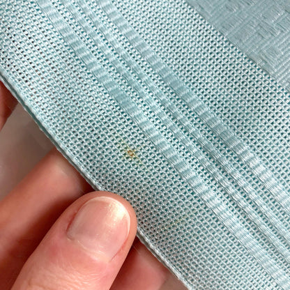 Vintage tanmono - obi sash fabric bolt - light blue Hakata ori