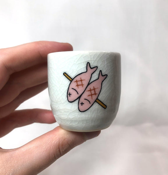 Cute Japanese sake bottle set - tipsy kappa