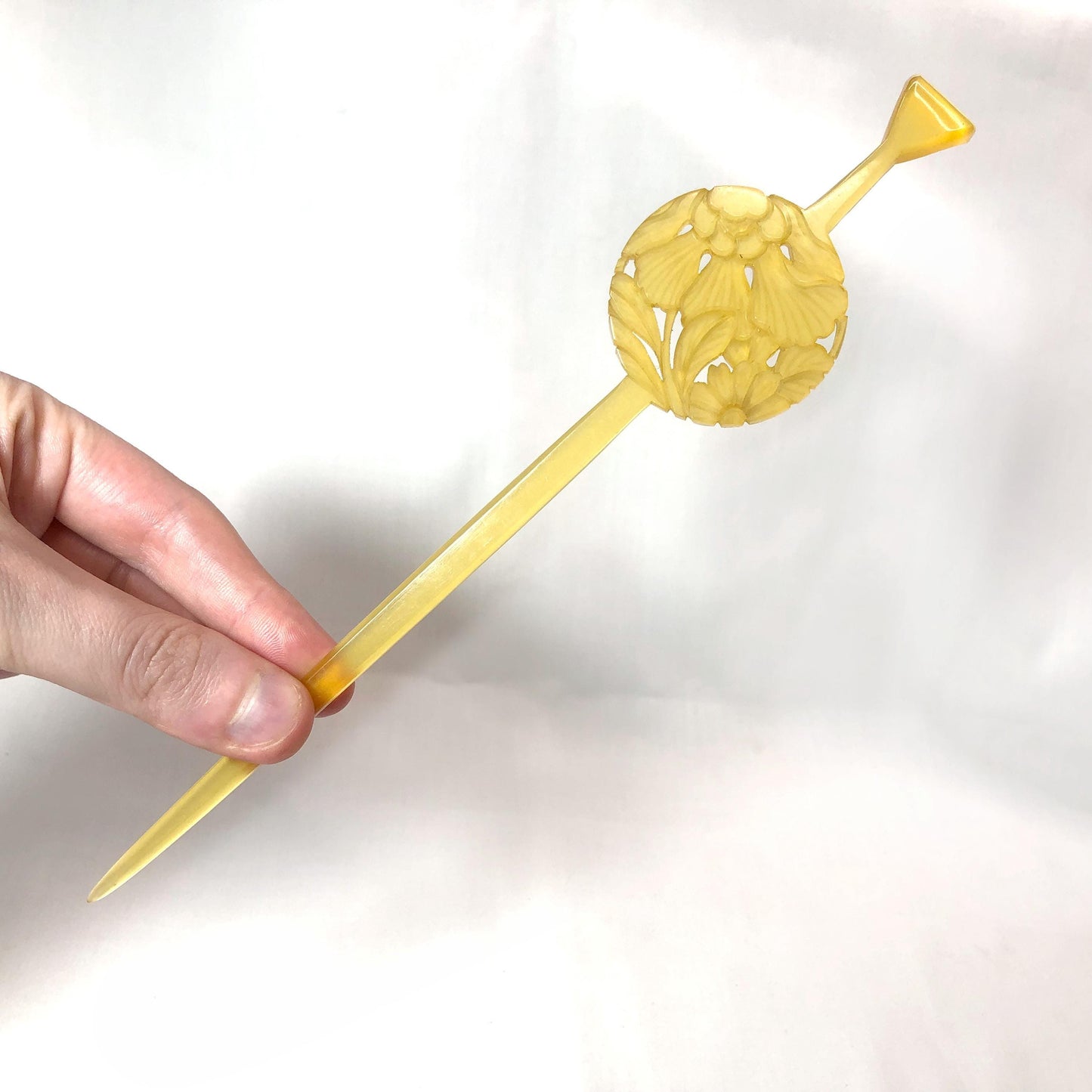 Vintage Japanese hair accessory set - a comb and hairpins (set of 4)