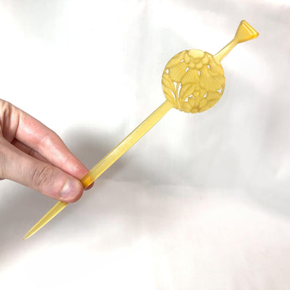 Vintage Japanese hair accessory set - a comb and hairpins (set of 4)