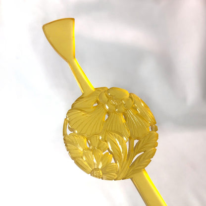 Vintage Japanese hair accessory set - a comb and hairpins (set of 4)