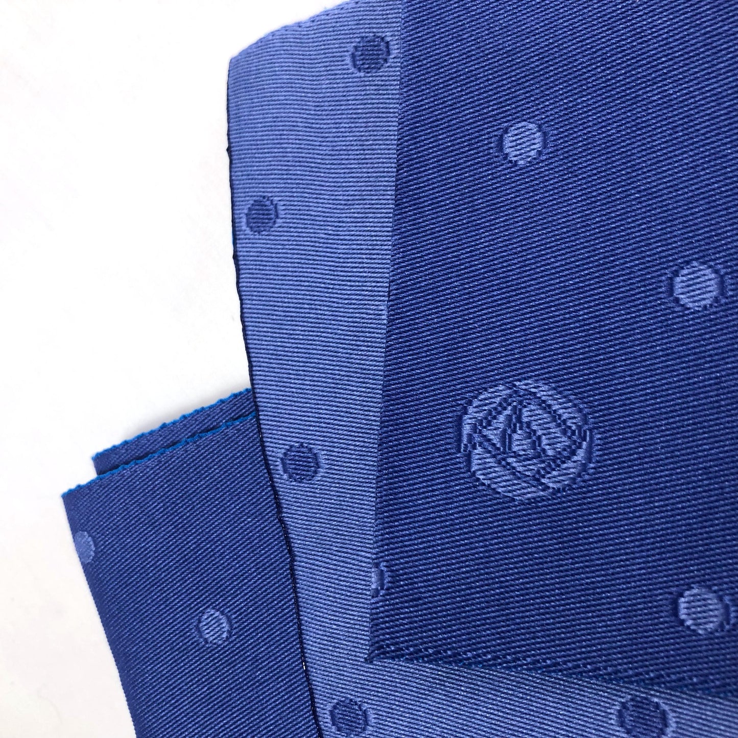 Reversible Hanhaba Obi: Polkadot Hearts, Periwinkle Blue Japanese Belt