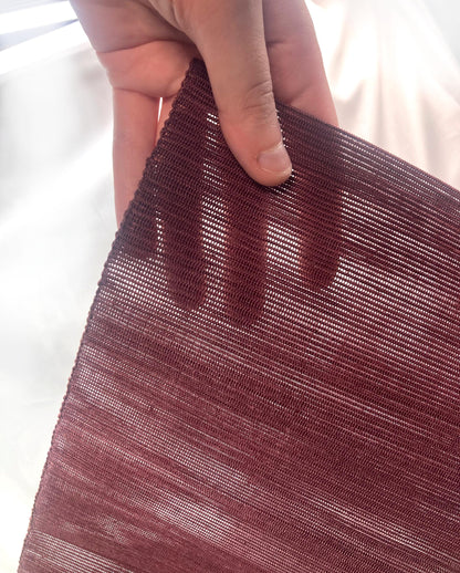 Japanese summer obi - dusty light purple with abstract silver and purple pattern