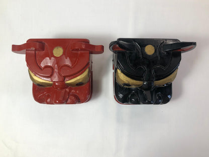 Miniature "shishi gashira" lion heads from Sakata Festival