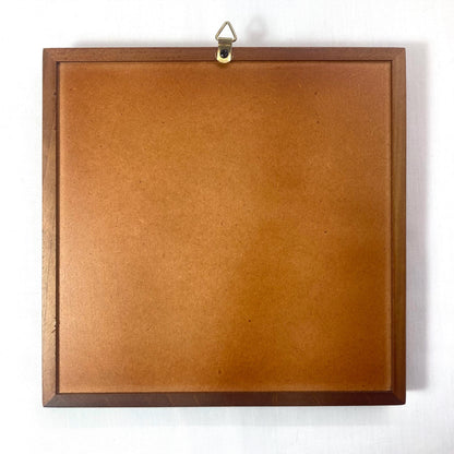 Framed Japanese foliage tile - synthetic urushi print