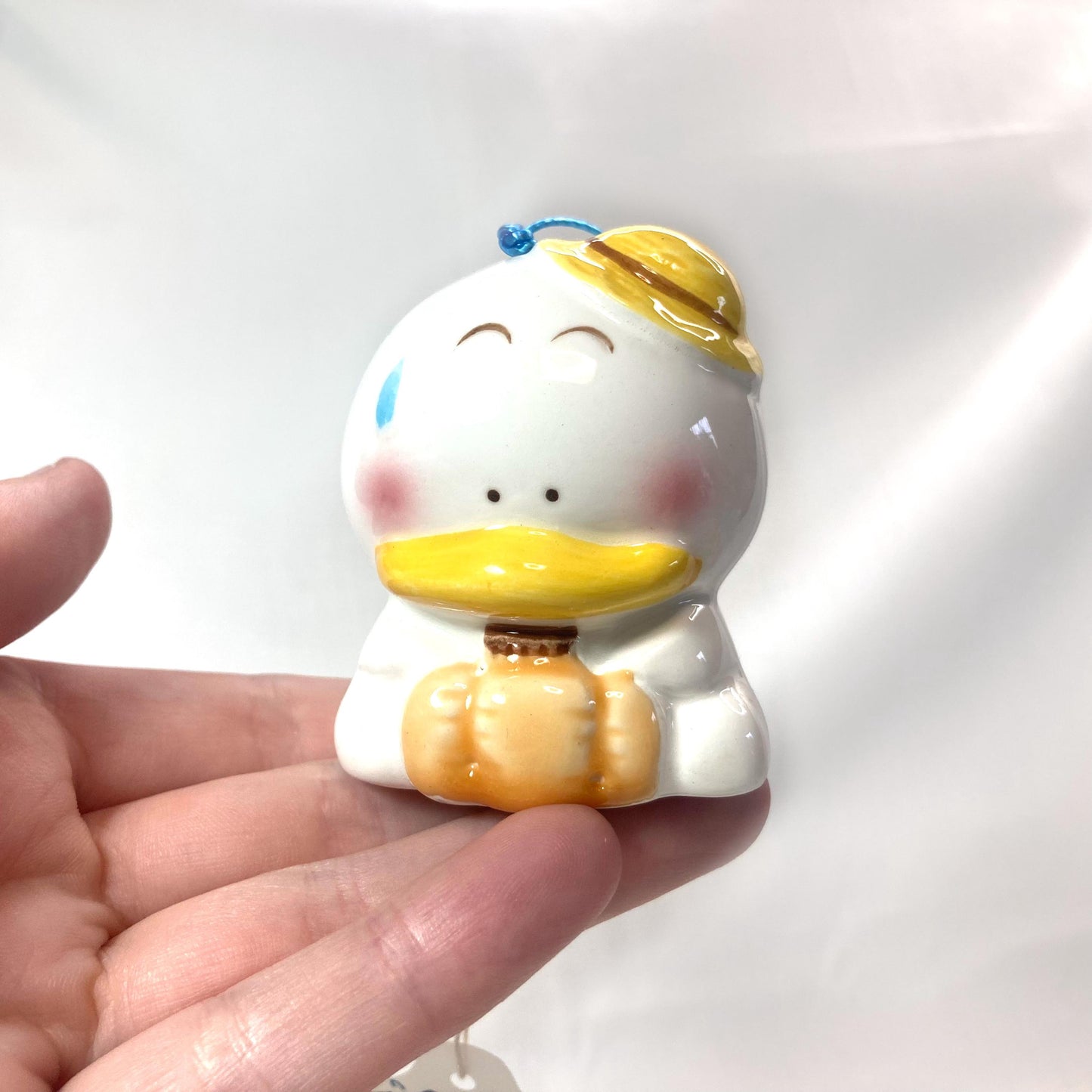 Ceramic Duck Wind Chime Fuurin: Japanese 80s Comic Style