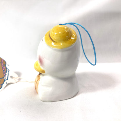 Ceramic Duck Wind Chime Fuurin: Japanese 80s Comic Style