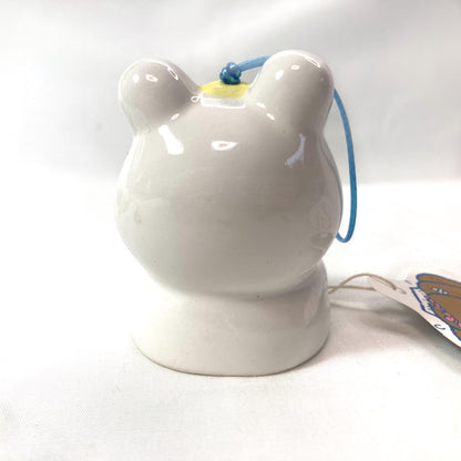 Bunny Wind Chime: Japanese Ceramic Fuurin with Pumpkin