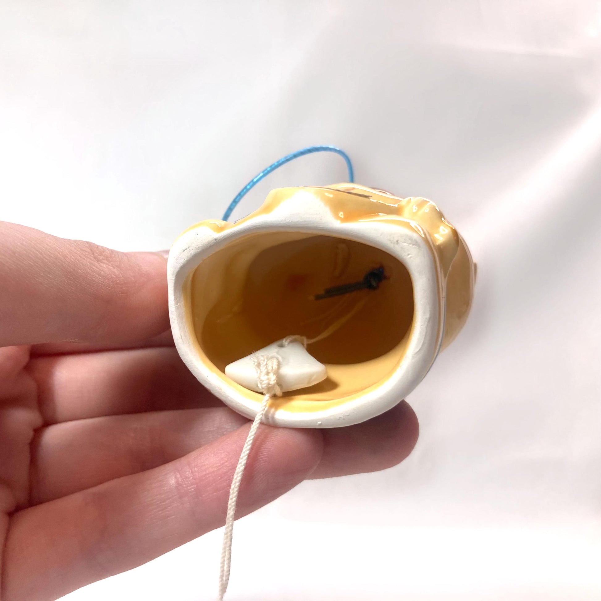 Tanuki Wind Chime: Japanese Ceramic Fuurin with Festival Paper