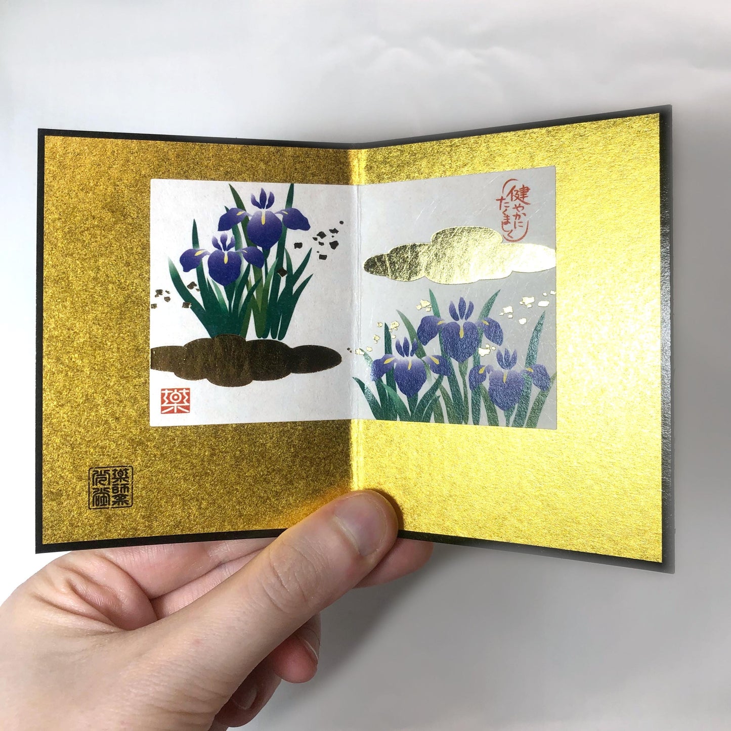 Japanese helmet kabuto - miniature ceramic figurine