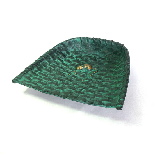 Japanese iron cast dish - mouse on a rice scoop