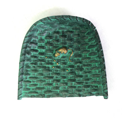 Japanese iron cast dish - mouse on a rice scoop