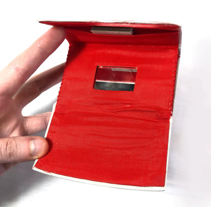 Set of kimono accessories for children - pink and red origami cranes pattern