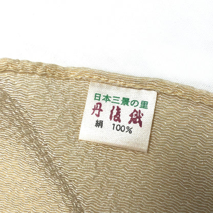 Japanese silk furoshiki - sakura flowers - small size