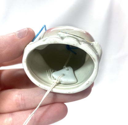 Jizo Wind Chime: Japanese Ceramic Fuurin with Cat