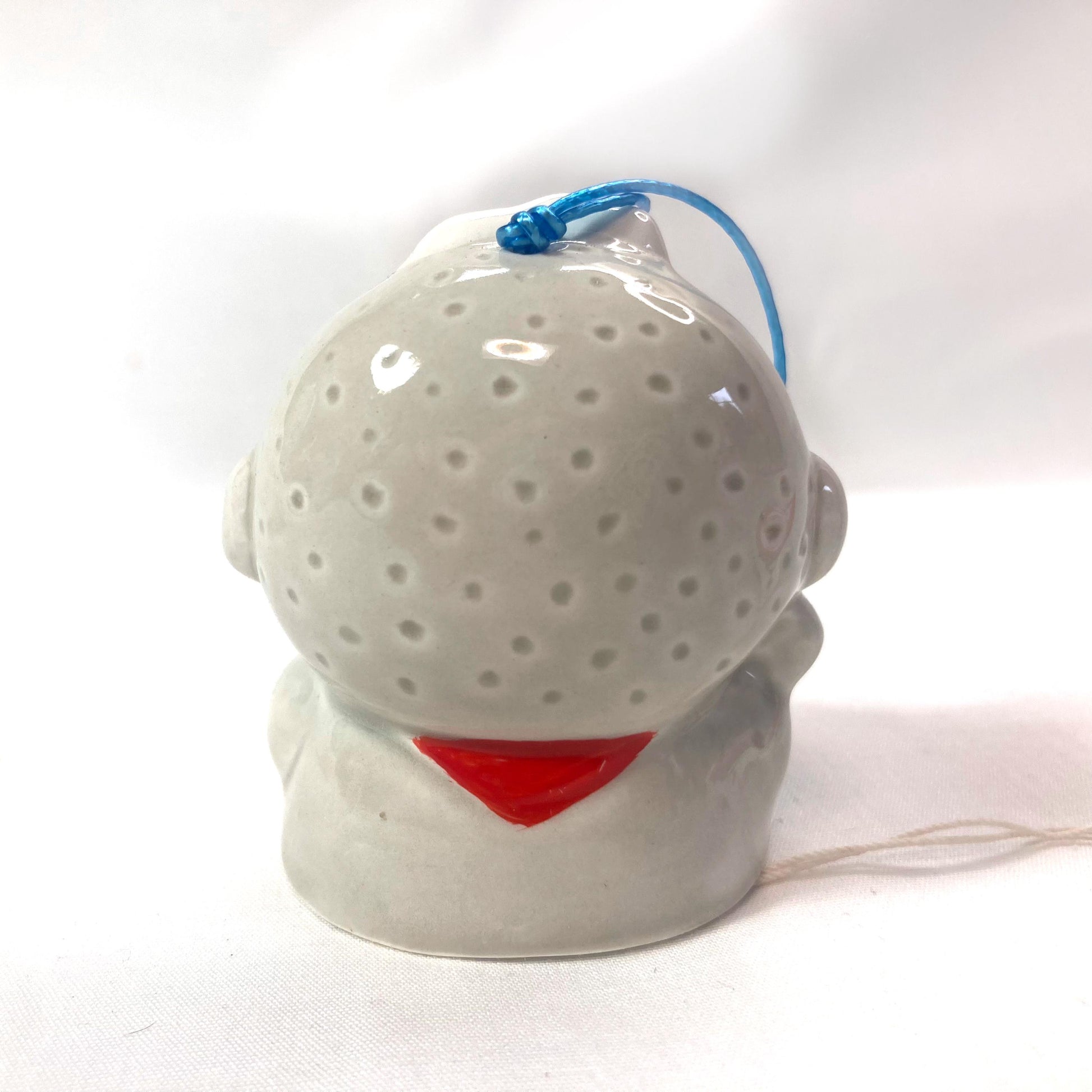 Jizo Wind Chime: Japanese Ceramic Fuurin with Cat