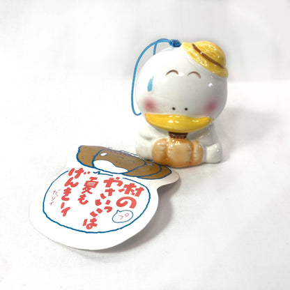 Ceramic Duck Wind Chime Fuurin: Japanese 80s Comic Style
