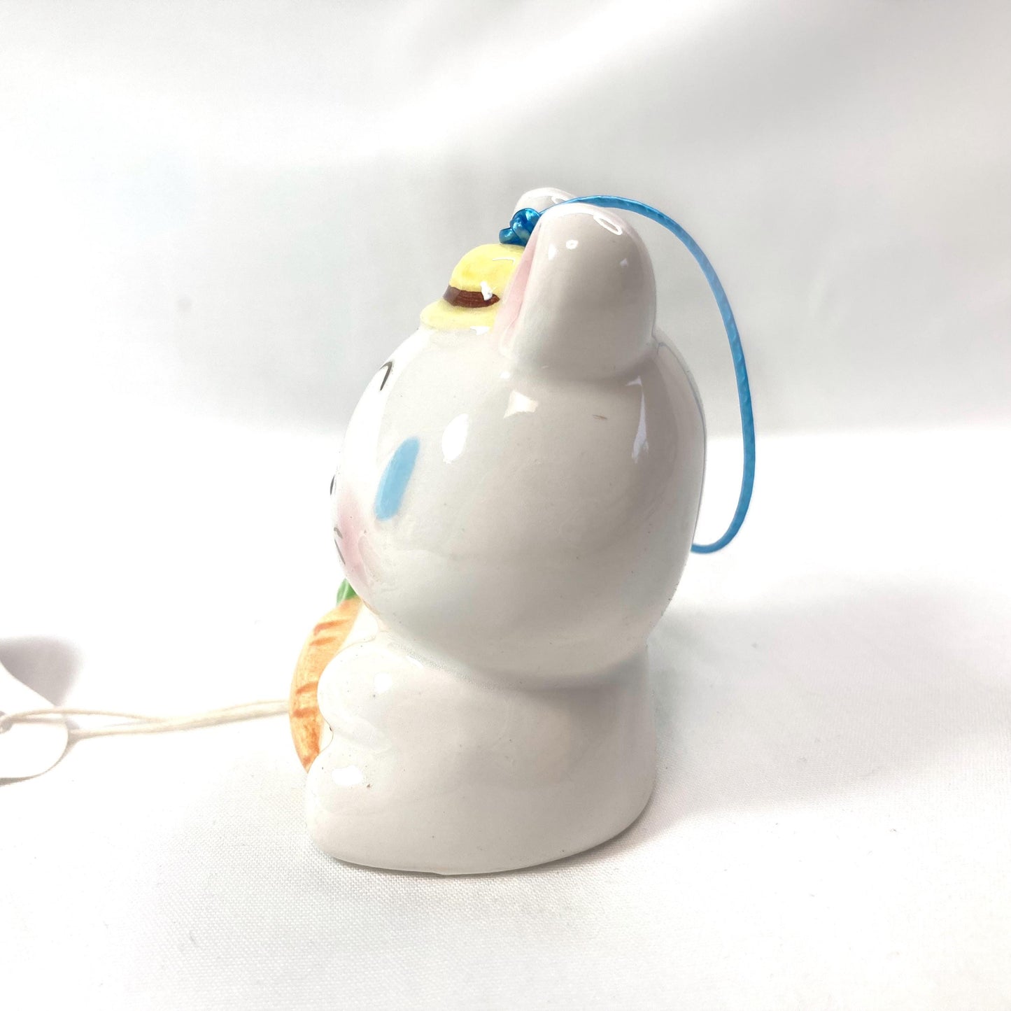 Bunny Wind Chime: Japanese Ceramic Fuurin with Pumpkin