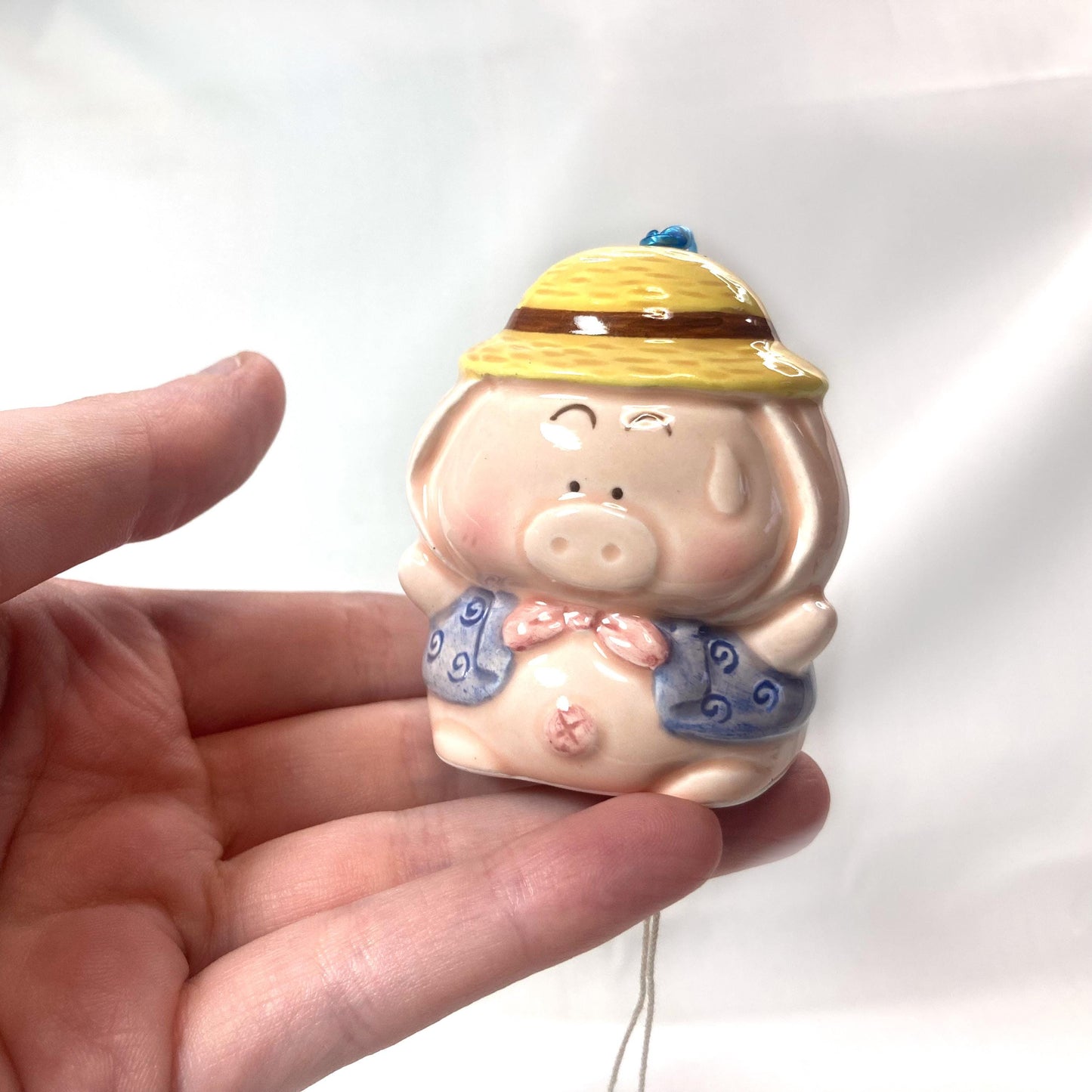 Cute Japanese wind chime fuurin - piggy