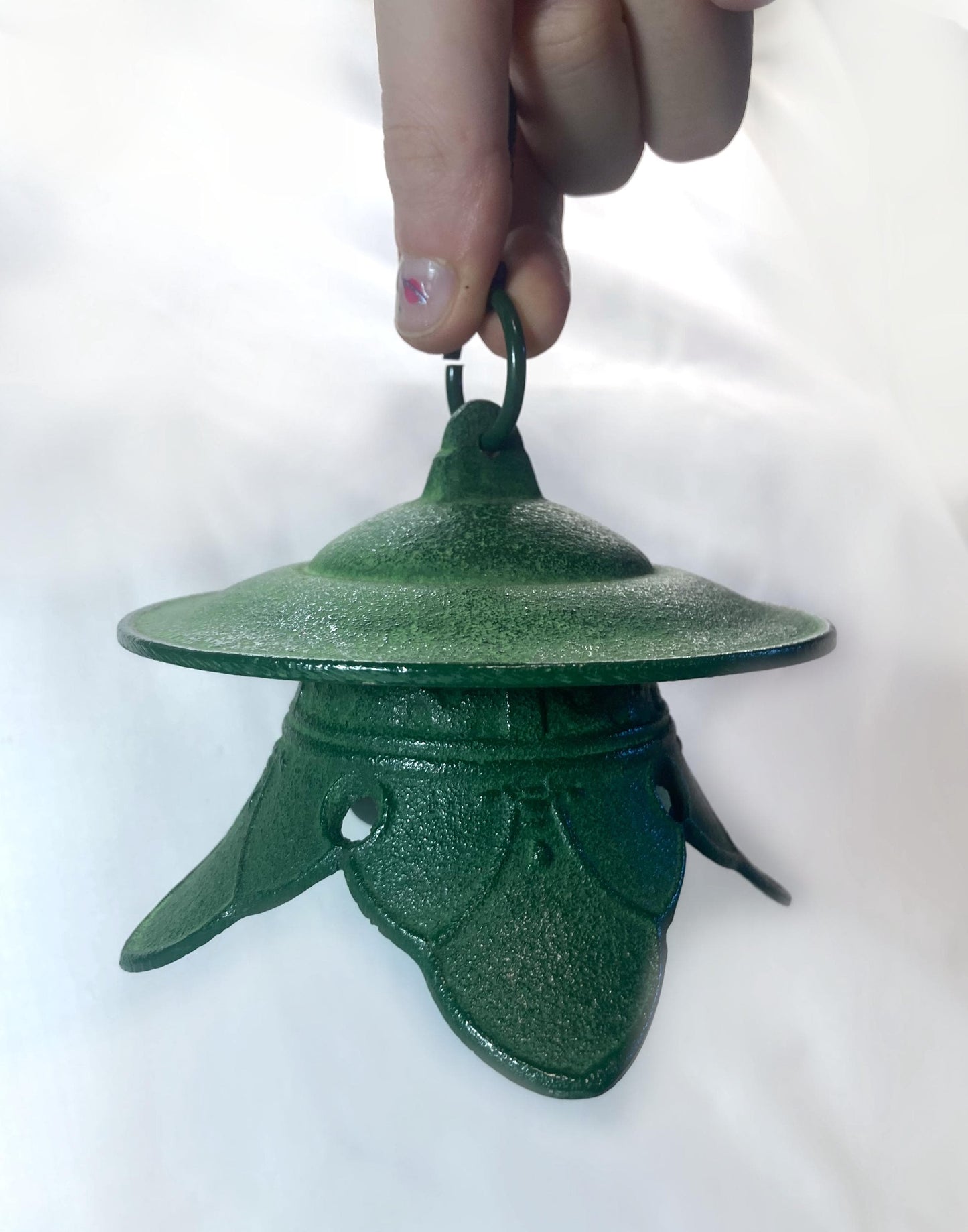 Cast iron wind chime (fuurin) - bellflower lantern