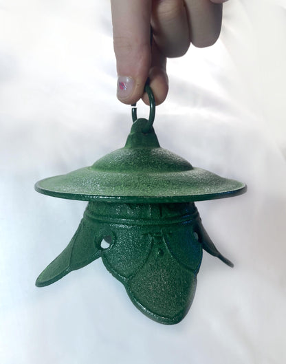Cast iron wind chime (fuurin) - bellflower lantern